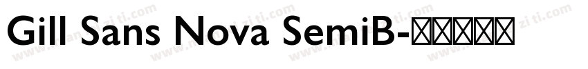 Gill Sans Nova SemiB字体转换